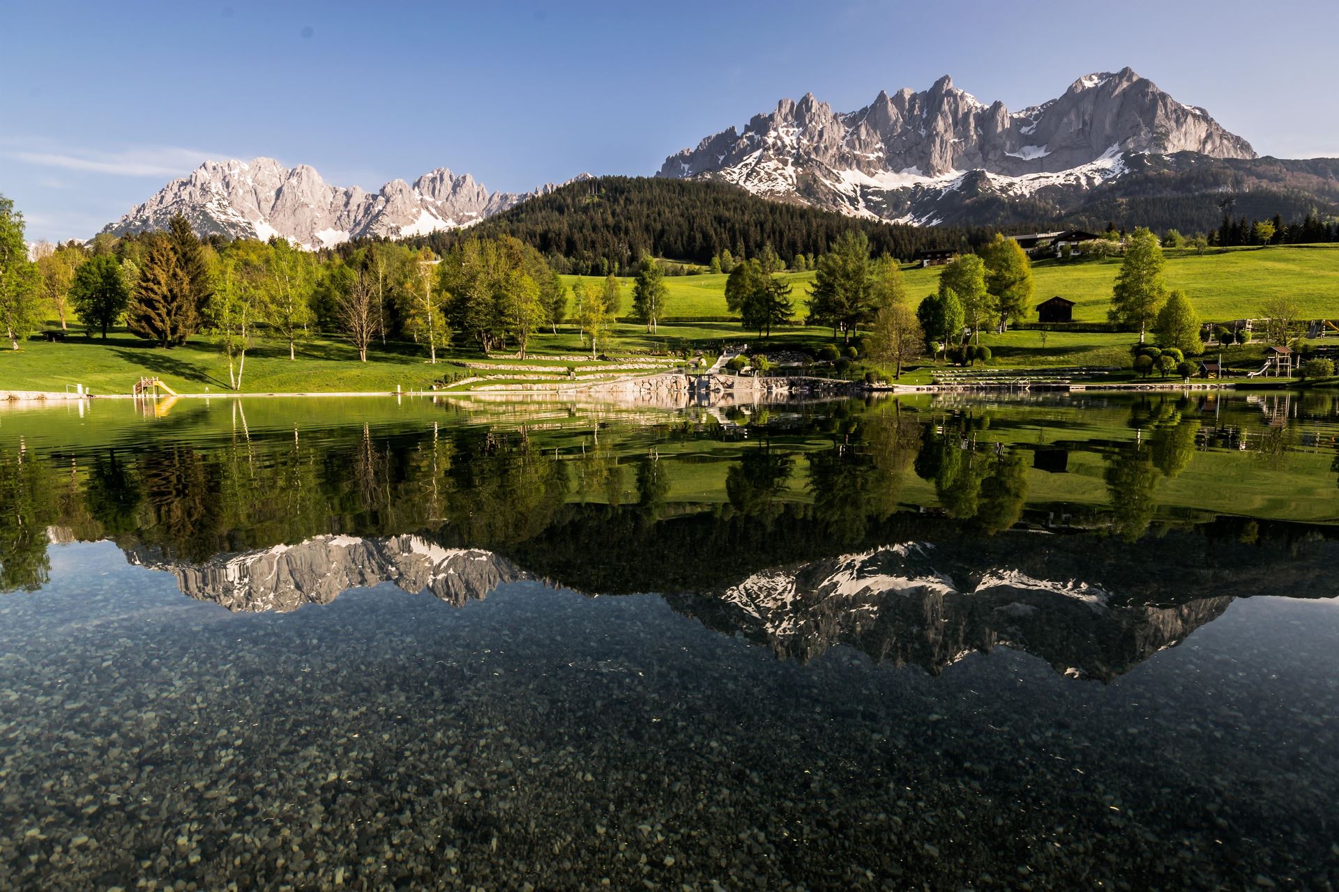 Lake festival in Going at the Wilder Kaiser