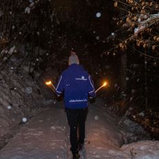 Winter torchlight hike