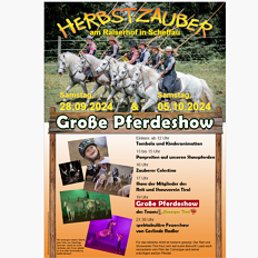 Herbstzauber Pferdeshow am Ralserhof in Scheffau