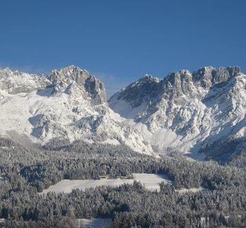 Winter Wilder Kaiser Ansicht