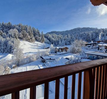 Ausblick zum Hartkaiser vom Balkon