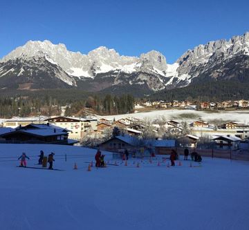 Kinder Skilift direkt vor dem Haus