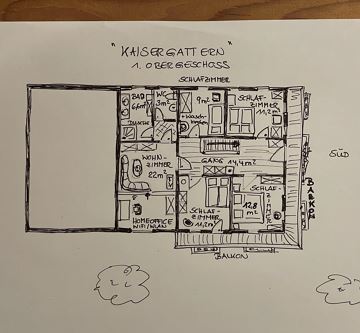 Plan Obergeschoß