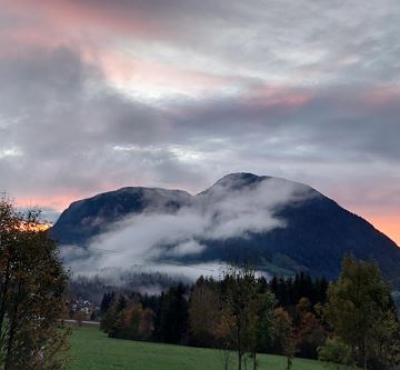 Abendstimmung Blick Richtung Innsbruck